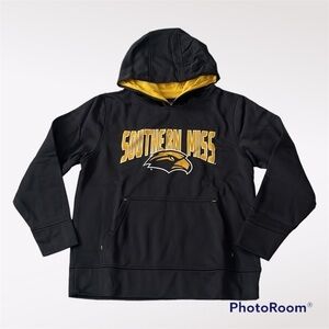 NEW J. AMERICA SOUTHERN MISS GOLDEN EAGLES UNISEX  POLY HOOD YOUTH SIZE MEDIUM